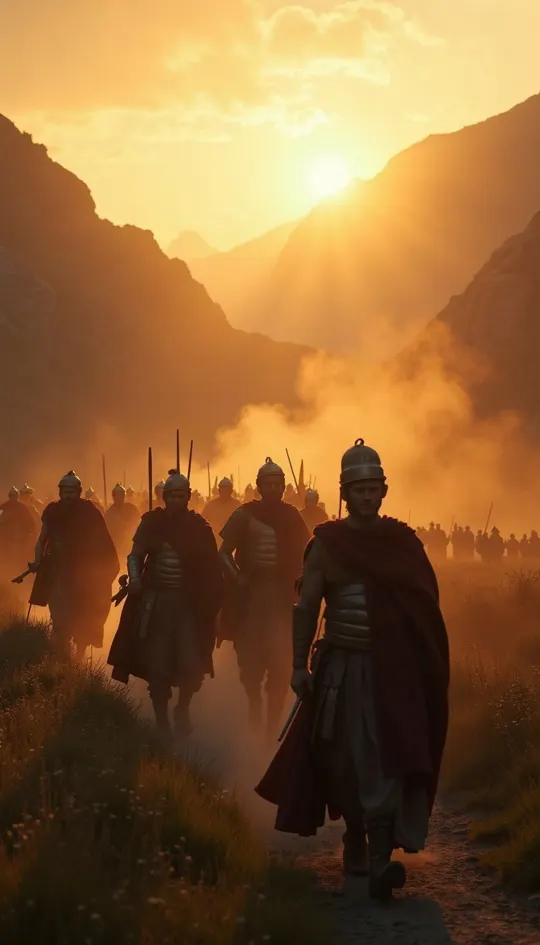 Roman legion marching